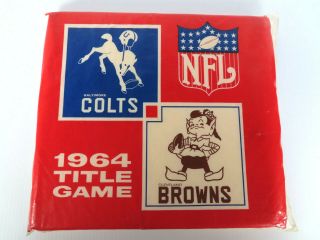 1964 Cleveland Browns Vs.  Baltimore Colts Nfl Title Game Seat Cushion