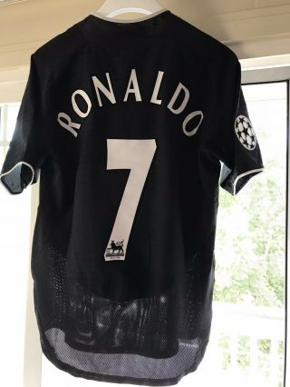 Manchester United 2003 2004 2005 Away Football Shirt Jersey 7 Ronaldo Medium