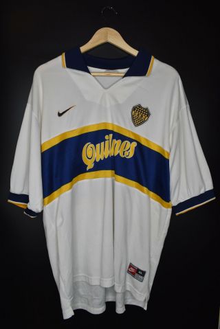 Boca Juniors 1996 - 1997 Away Jersey Size Xl (very Good)