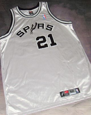 100 Authentic Nike San Antonio Spurs Tim Duncan Alternate Jersey Size 52