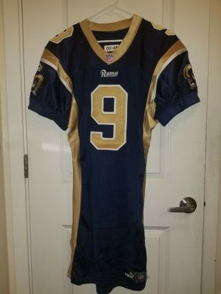 2000 Game Issued Signed Puma St.  Louis Rams Joe Germaine Jersey Size 48 Signed