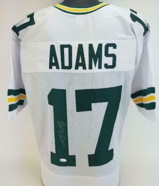 Davante Adams Signed Green Bay Packers Custom Jersey Jsa Witness