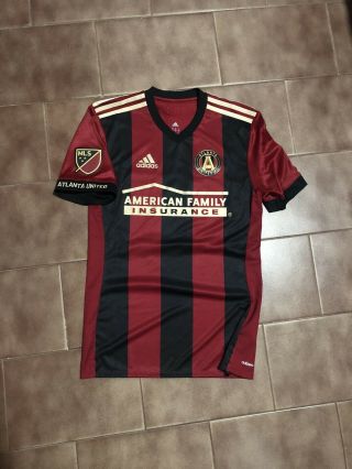 2017/18 Mls Atlanta United Adidas Match Worn Shirt Jersey Adizero