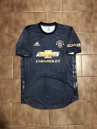 2018 Manchester United Adidas Match Worn Shirt Jersey Climachill