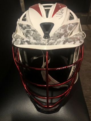 Denver Outlaws Lacrosse Game Worn Helmet 25 Jeremy Noble 3