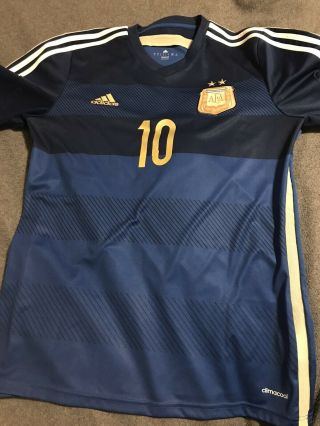 Adidas Lionel Messi Argentina Away Jersey Fifa World Cup 2014 (large)
