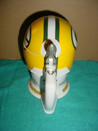 GREEN BAY PACKERS HELMET STEIN 3 TIME WORLD CHAMPIONS BOWL 1 2 31 3
