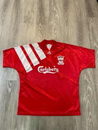 Rare Vintage Adidas 1992 Liverpool Fc Home Futbol Soccer Jersey Size 42 - 44