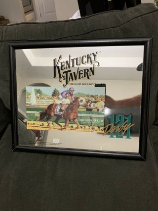 Kentucky Tavern 121st Winner Thunder Gulch Framed 17 " X 21 " Jockey Gary Stevens