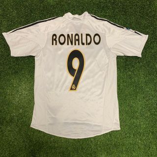 Adidas 2004 2005 Real Madrid Ronaldo Jersey Shirt Kit Home White Small S 9 Liga