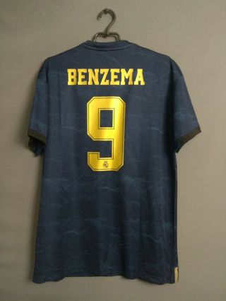 Benzema Real Madrid Jersey 2019 Away Large Shirt Camiseta Adidas Fj3151 Ig93