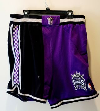 1995 - 96 Sacramento Kings Champion Game Worn Issued Shorts Nba Authentic 42
