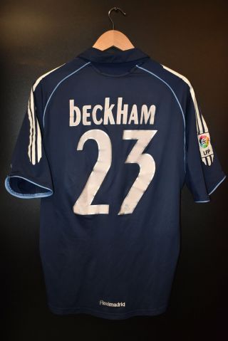 Real Madrid Beckham 2005 - 2006 Away Jersey Size M (very Good)