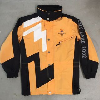 Men’s 2002 Orange Marker Salt Lake City Utah Winter Olympics Jacket Ski Coat Xs