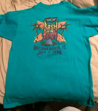 Wcw Bash At The Beach 1996 Official Shirt Xl Wwe Birth Of Nwo Hulk Hogan Htf
