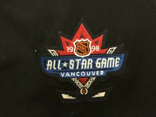 Vancouver Canucks 1997 - 98 jersey,  Authentic,  Size 52,  All Star Game Patch 3