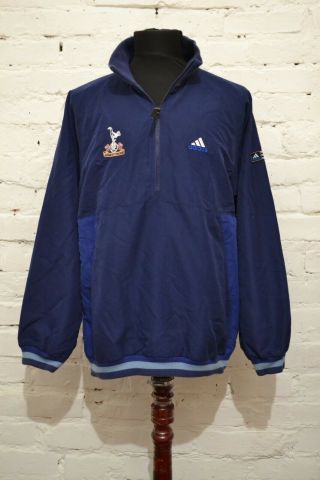 Vintage Tottenham Training Football Jacket 1999 Soccer Anorak Adidas Mens M