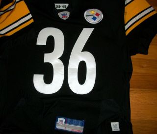 2005 Steelers Bettis Team Issued Auth Jersey Sz 48 Rbk Ripon Berlin Wi Usa Rare