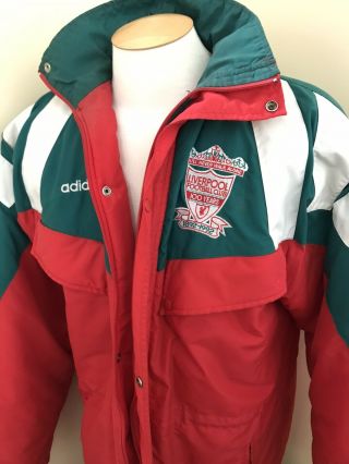 Vintage Adidas 1992 Liverpool Fc Centenary Jacket Soccer Football 40/42 L