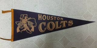 Houston Colt 45s Pennant Purple Rare And Old