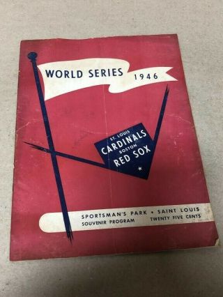 1946 World Series St Louis Cardinals Vs Red Sox At