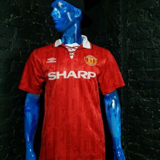 Manchester United Jersey Home Shirt 1992 - 1994 Retro Trikot Umbro Mens Size L