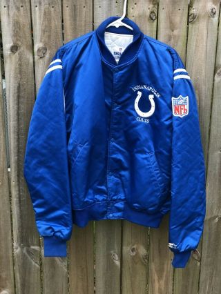 Vintage Indianapolis Colts Starter Pro Line Satin Jacket Men’s Xl