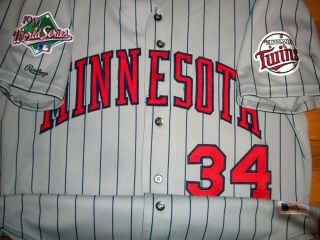 1991 Twins Kirby Puckett Authentic Game Jersey Sz 44 Rawlings Usa Ws Vtg Rare