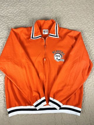 Osu Oregon State Beavers Champion Vintage Xl Football Shirt Long Sleeve Varsity