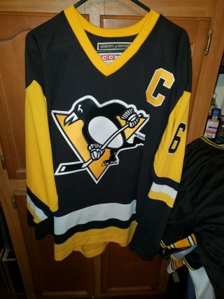 Ccm Heroes Of Hockey Mario Lemieux 66 Pittsburgh Penguins Jersey Size Xl