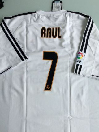 Raul Real Madrid 2002/03 Jersey Camiseta Shirt Zidane Beckham Bale Ramos Hierro 2