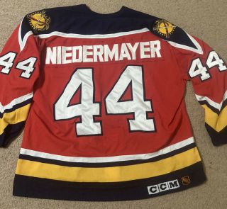 1997 - 98 Florida Panthers Authentic Nhl Hockey Jersey - Niedermayer 44 (size 52)