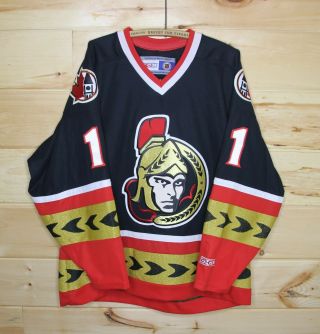 Ottawa Senators Ccm Sewn Nhl Hockey Jersey 1 Hederson Autographed Adult Large