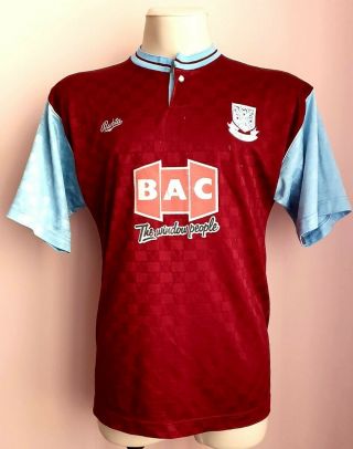 West Ham United 1990 - 1991 Home Football Burta Shirt