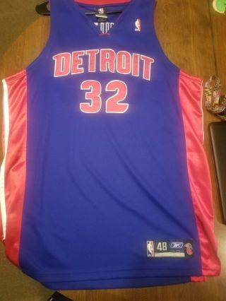 Nba Authentic Jersey Reebok Detroit Pistons Richard Rip Hamilton Sz 48