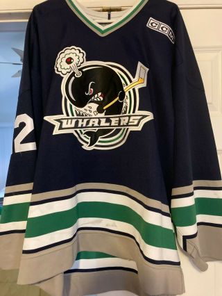 Ohl Chl Plymouth Whalers Game Worn Hockey Jersey - Nike