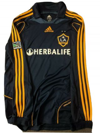 La Galaxy Authentic Jersey Formotion 2007 Beckham Long Sleeves