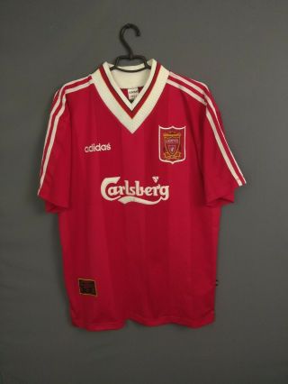 Liverpool Jersey 1995/96 Home Size Xl Shirt Mens Football Soccer Adidas Ig93