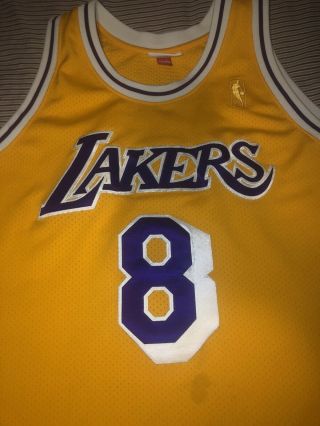 100 Authentic Kobe Bryant Mitchell Ness 96 97 Lakers Jersey Size 52 XXL READ 2