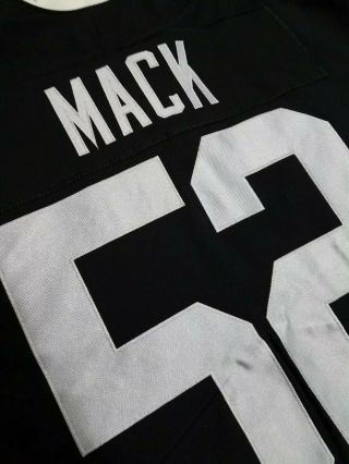 Khalil Mack Oakland La Vegas Raiders Nike Vapor Elite Authentic Jersey Sz 48 Xl