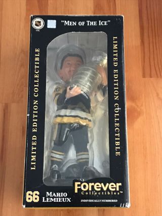 Forever Collectibles Men Of The Ice Mario Lemieux Bobblehead Limited Edition