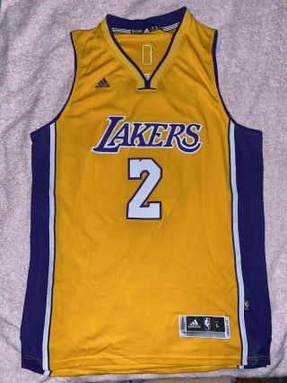 Adidas La Lakers Derek Fisher Autographed Beckett Jersey Mens Large