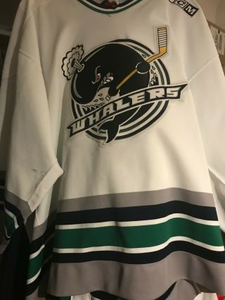Ohl Chl Plymouth Whalers Game Worn Hockey Jersey - Bauer
