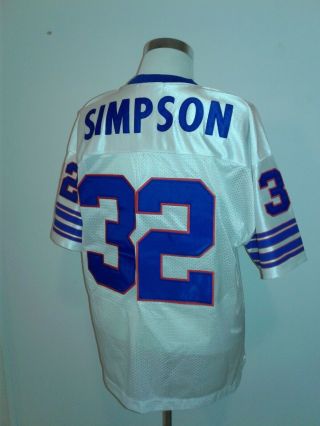 Buffalo Bills Oj Simpson Mitchell & Ness Jersey Throwbacks 1973 Size 52 White Xl