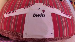 Ac Milan Maldini Jersey M 2008/09 Away Football Shirt