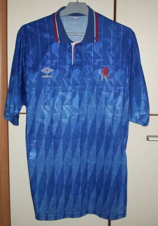 Chelsea 1989 - 1991 Home Football Shirt Jersey Umbro