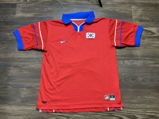 Nike South Korea World Cup 98 1998 Home Football Soccer Jersey Shirt Tagged L