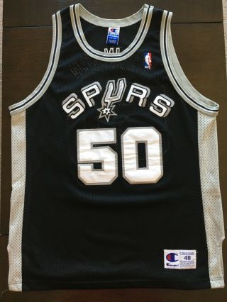 David Robinson - Authentic Champion San Antonio Spurs Jersey - Size 48 - 1990s