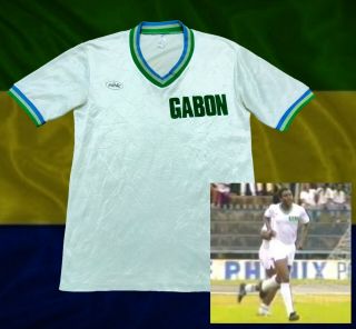 Gabon 1988 - 1989 Home National Teams Soccer Jersey Football Shirt S