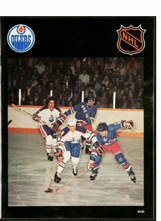 Wayne Gretzky 1st Nhl Hat Trick February 1 1980 Winnipeg Jets Oilers Program